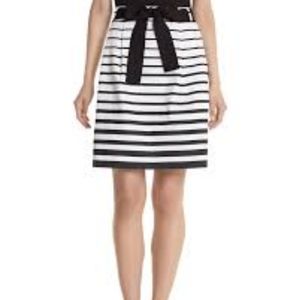 White House Black Market stripe skirt
